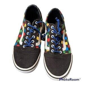 Vans Checkerboard Rainbow Sneakers Youth Size 2.5 Check